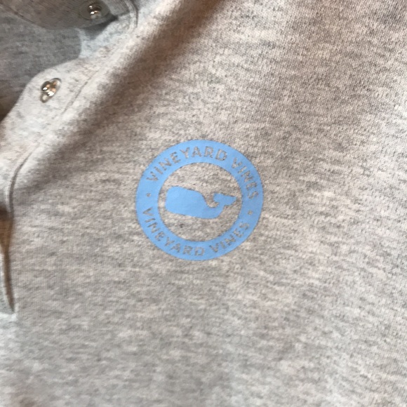 Vineyard Vines 1/4 Gray Snap Button Pullover Size XS - Picture 2 of 10